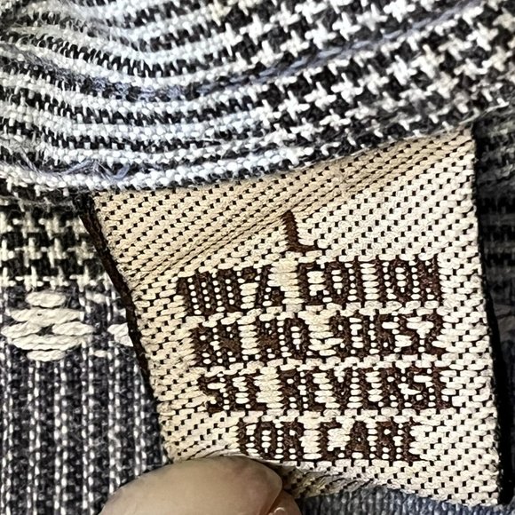 BOGARI STUDIO Men's Size Large Blue plaid Short Sleeve Button Down Shirt - Picture 7 of 8